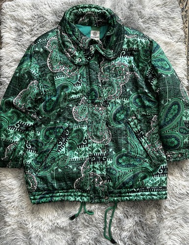 Colmar vintage green paisley - vintage,
